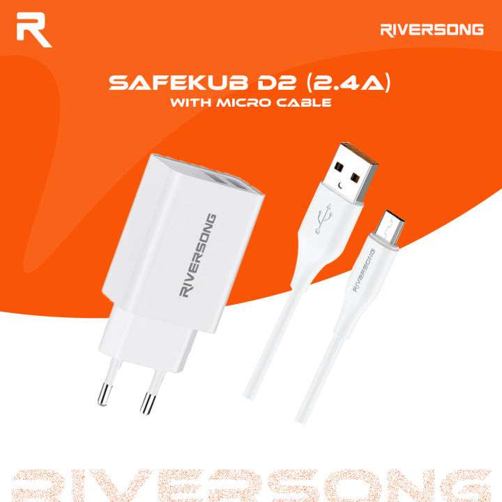 Riversong SafeKub D2-AD29+CT85 (12W-C) Adapter & Cable