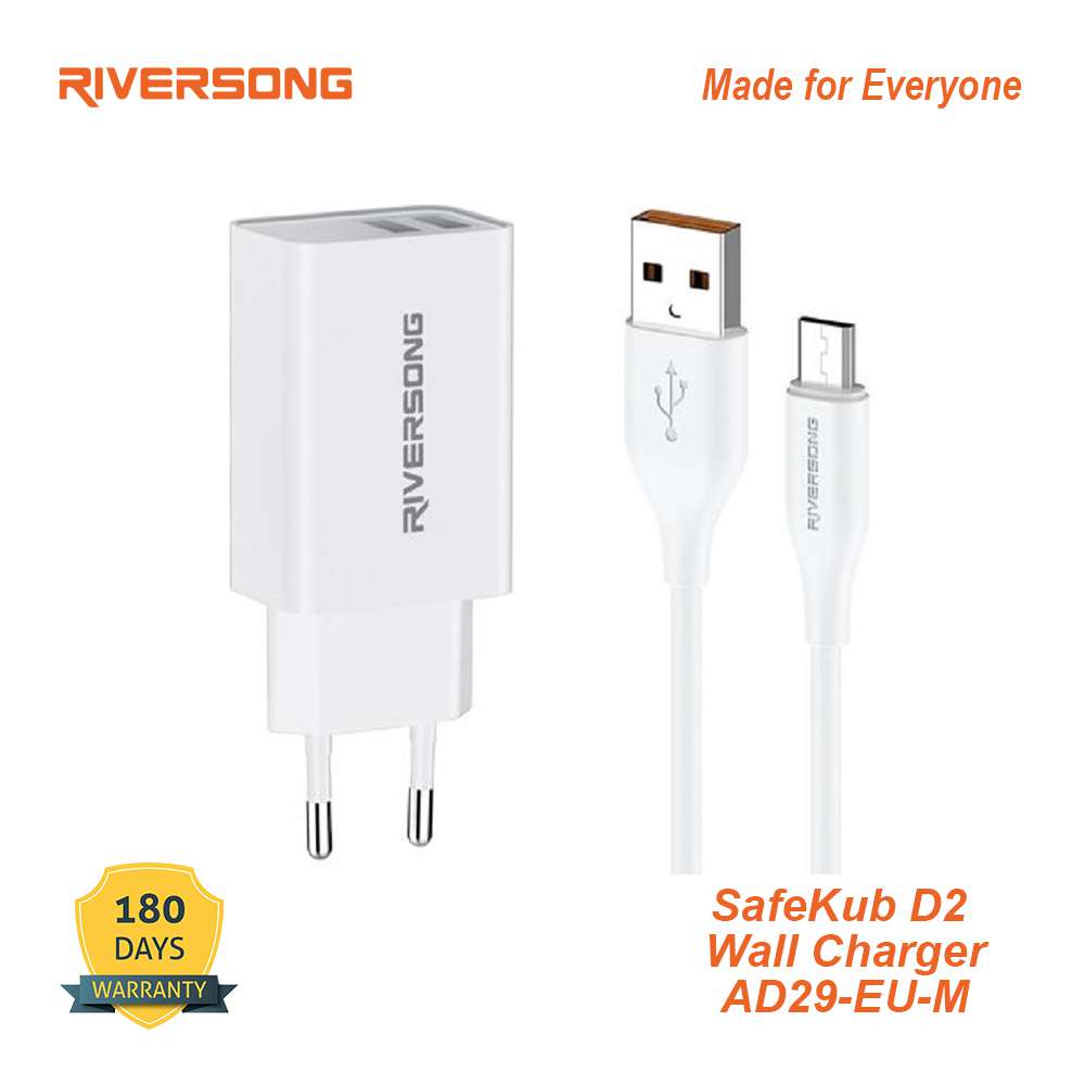 Riversong SafeKub D2-AD29+CT85 (12W-C) Adapter & Cable