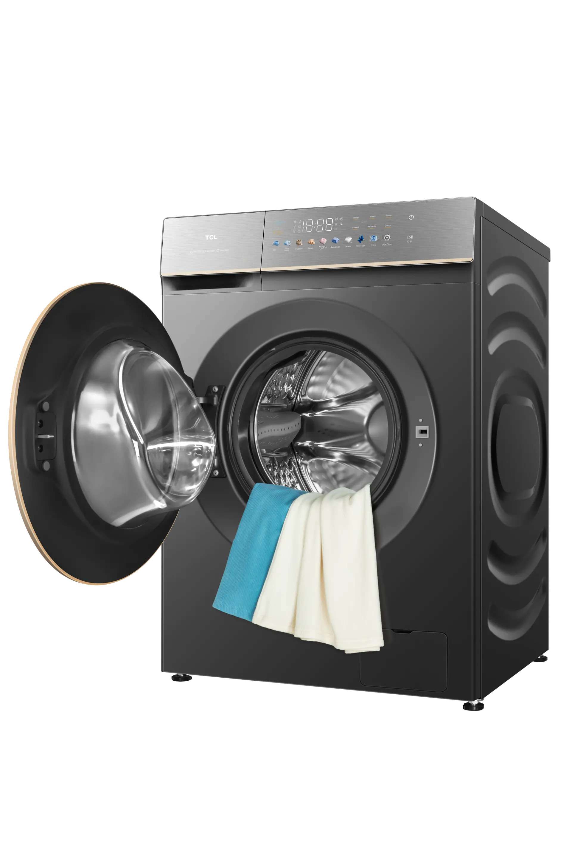 TCL 10KG Smart Direct Motion Front Load Washing Machine – C7110FLG | Smart DD Inverter | Active Fresh | Colorful LED