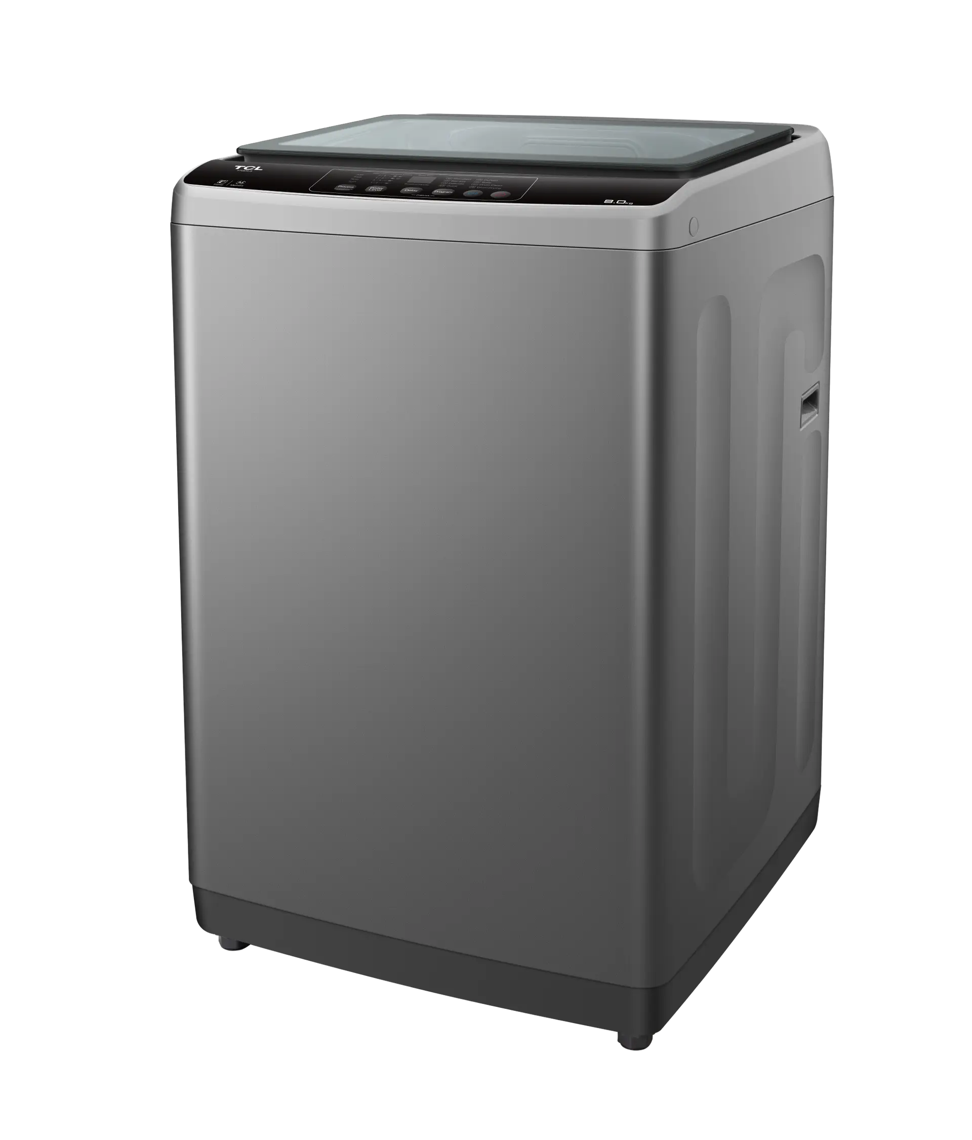 TCL 8KG Top Load Washing Machine – F708TLG | Full Glass Lid | Fuzzy Control | Magic Filter | Honeycomb Drum