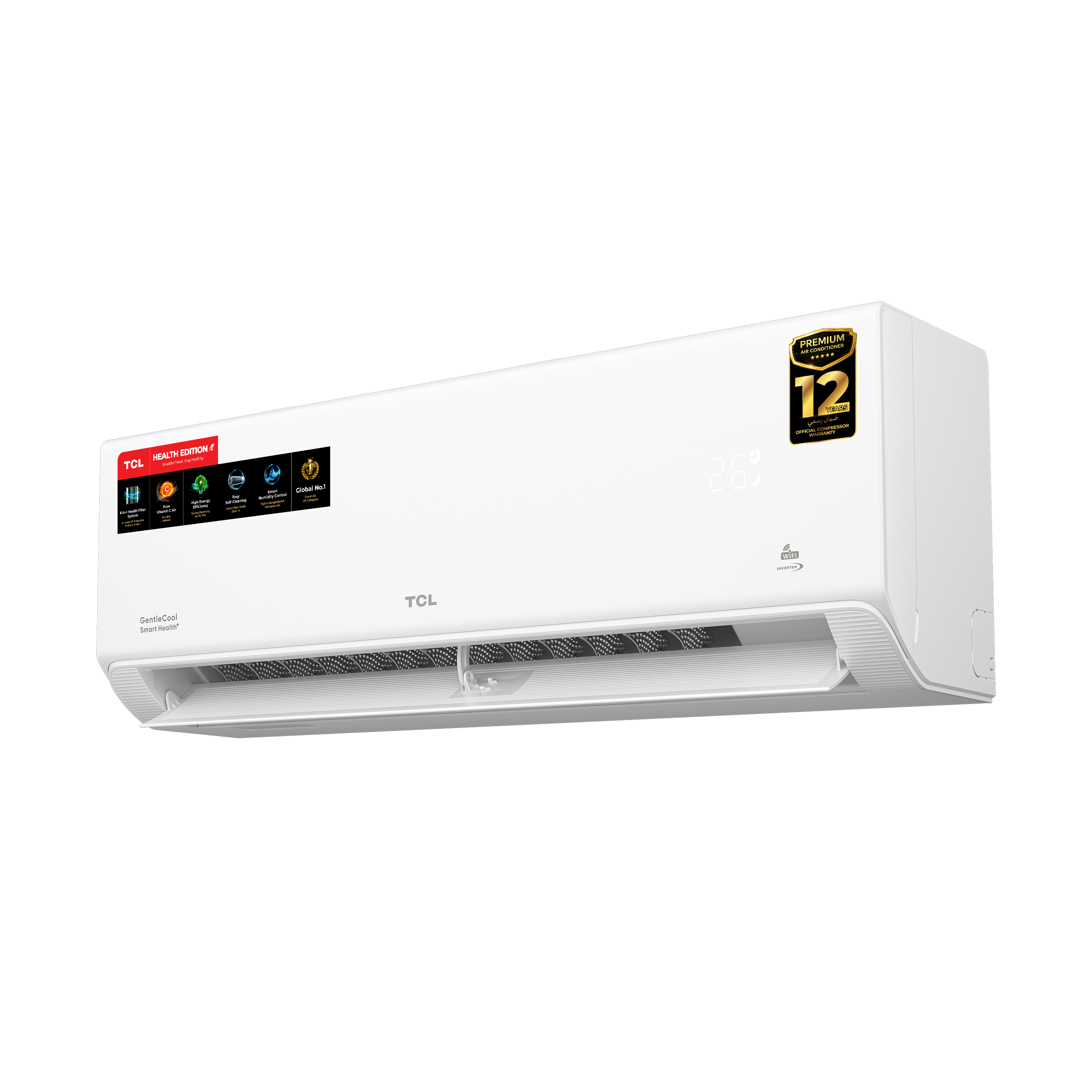 TCL 2 Ton GentleCool Smart Health+ Inverter Air Conditioner – TAC-24CSD/TPH21