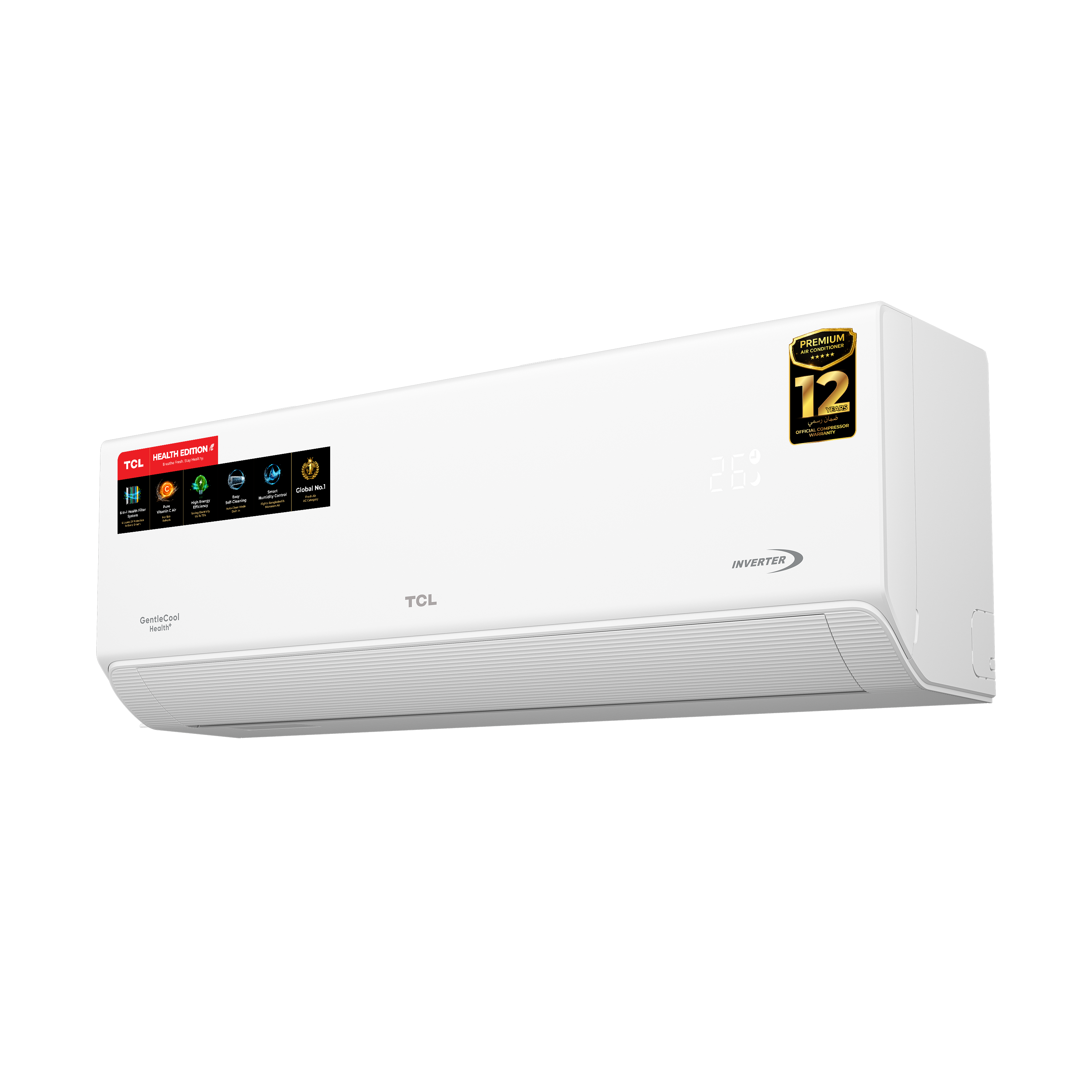 TCL 1 Ton GentleCool Health+ Inverter AC – TAC-12CSD/TPH21 | R32