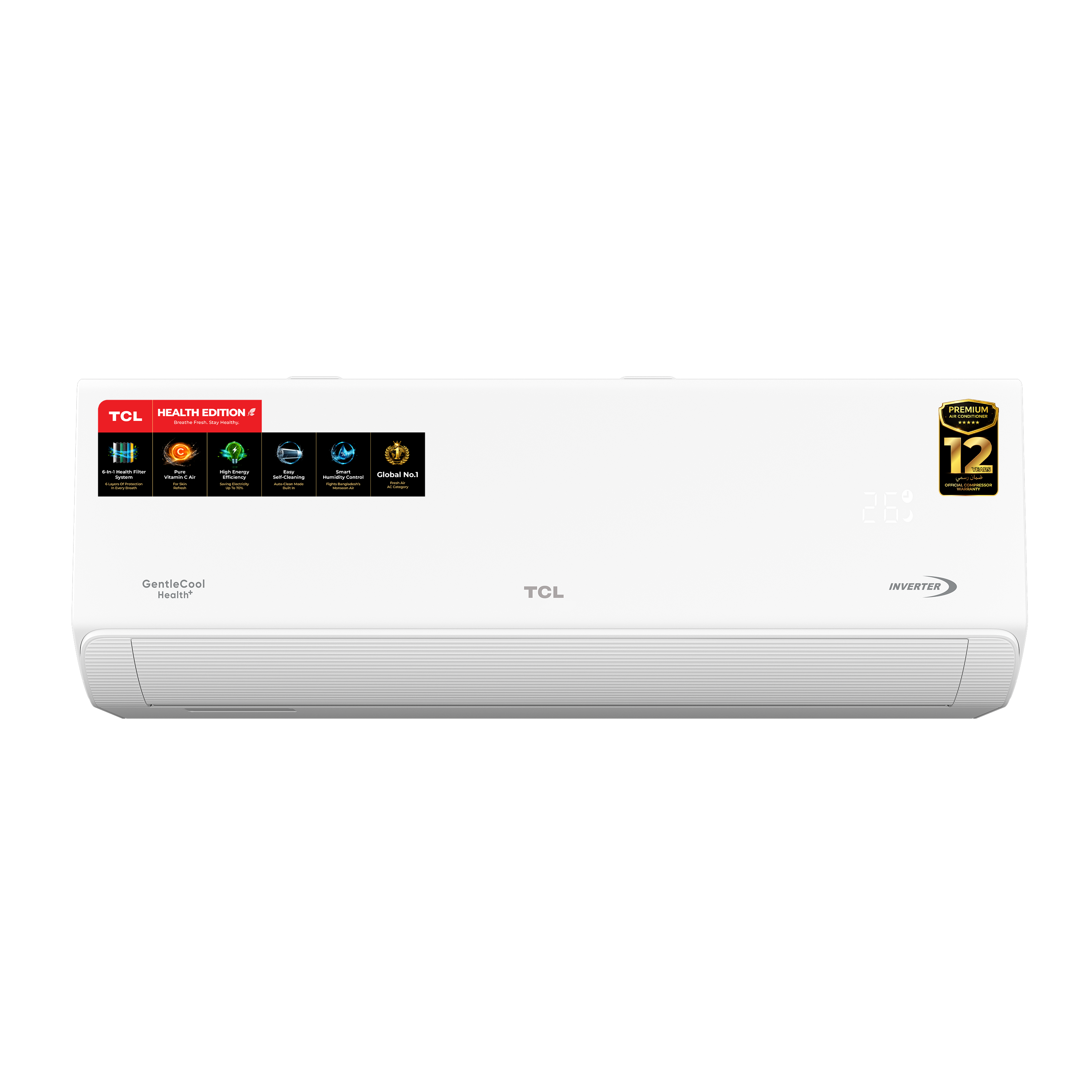 TCL 1 Ton GentleCool Health+ Inverter AC – TAC-12CSD/TPH21 | R32