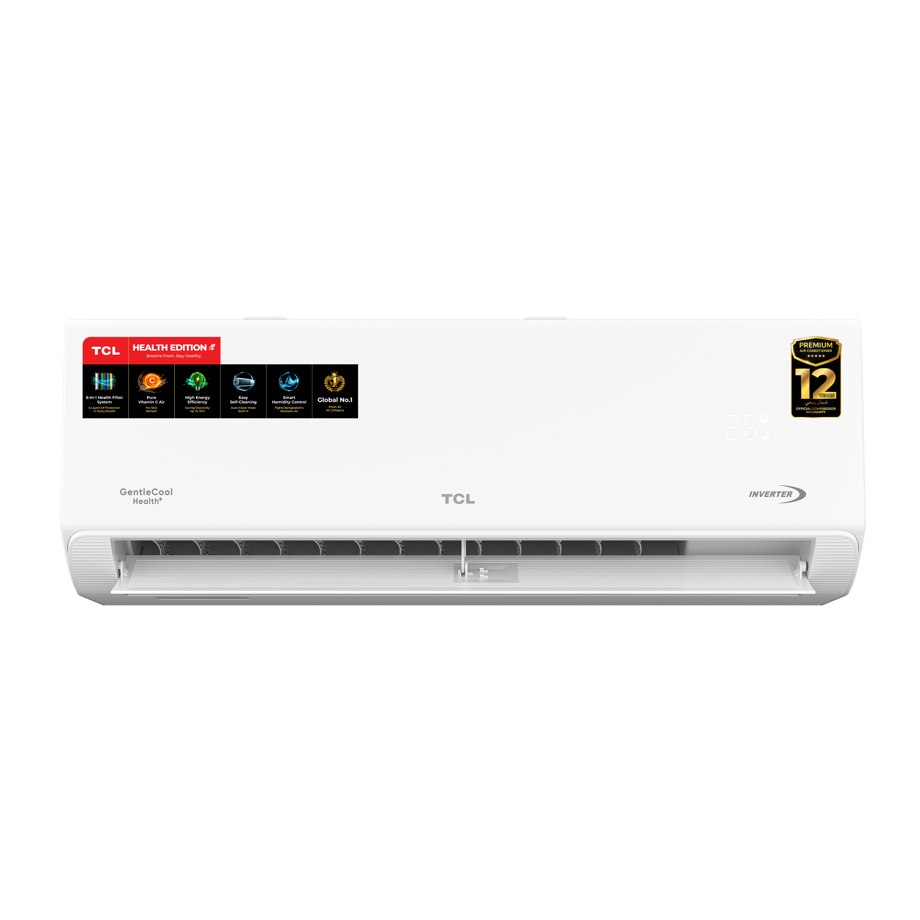 TCL 1 Ton GentleCool Health+ Inverter AC – TAC-12CSD/TPH21 | R32