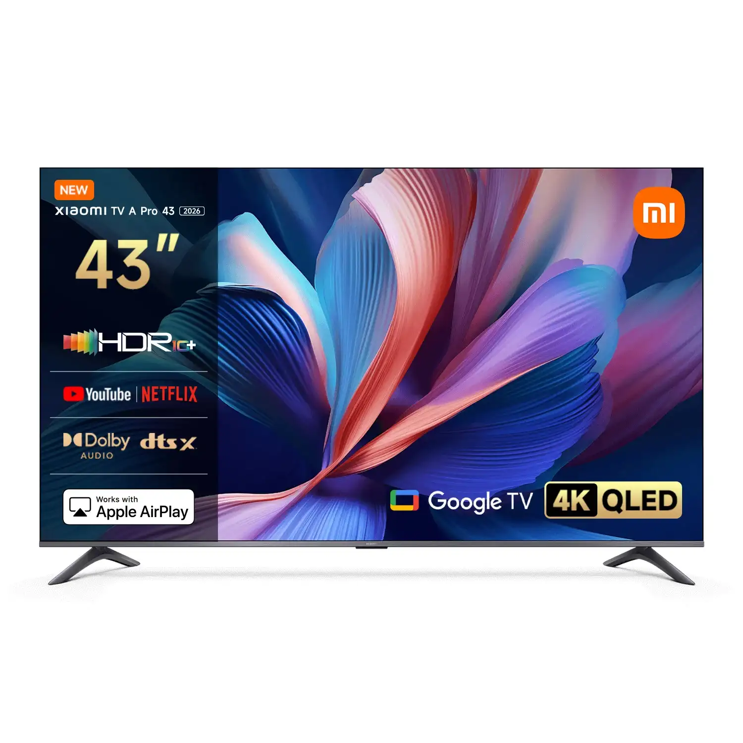 Xiaomi TV A Pro 43 2026 43 inch QLED 4K UHD Smart Google TV (Global Version)